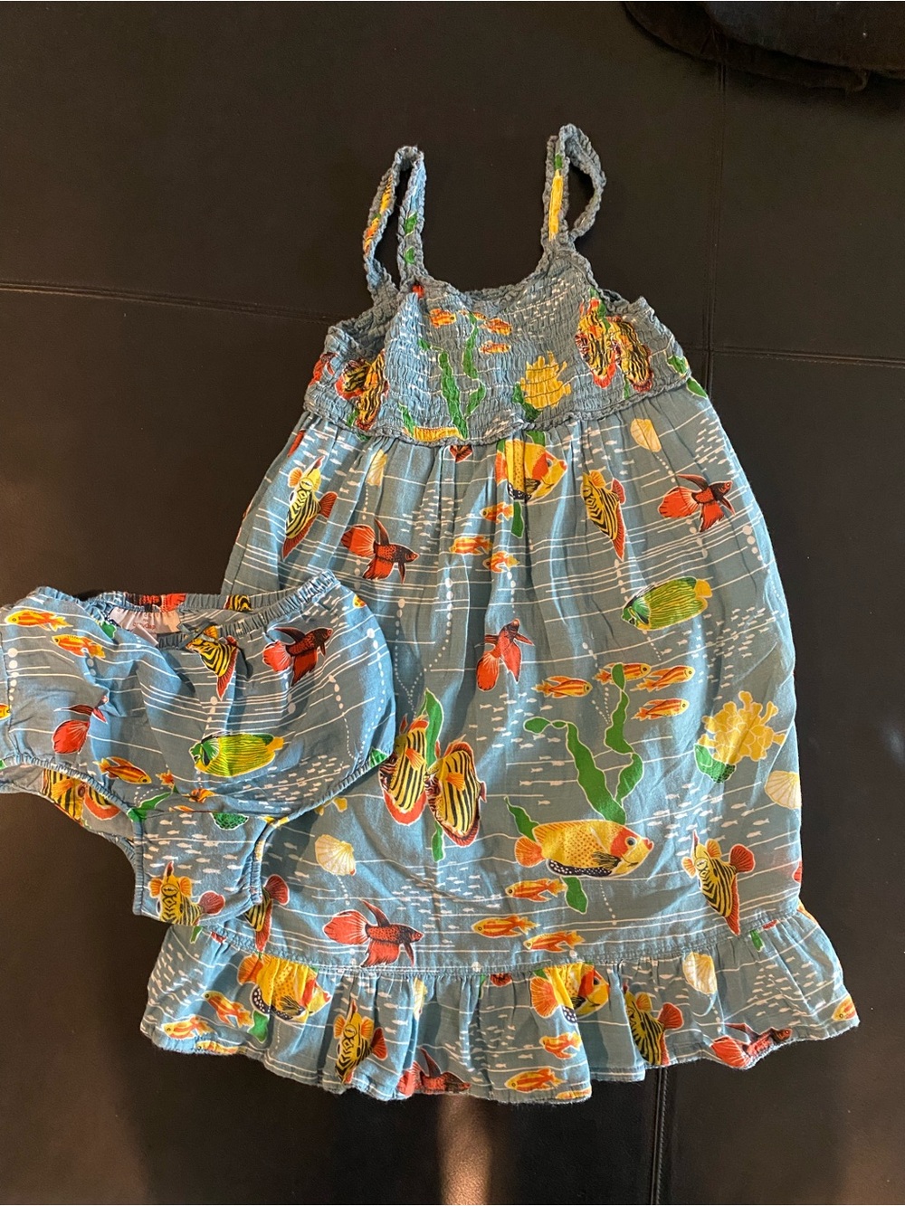 Stella McCartney babyGap Blue Fish Print Sundress with Matching Bloomer, sz3T